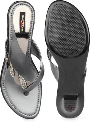 Shezone Women Grey Heels