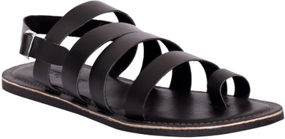 

Tortoise Men Black Sandals