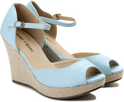

Done By None Women Sky Blue Wedges