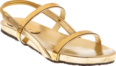 Elan Girls Flats(Gold