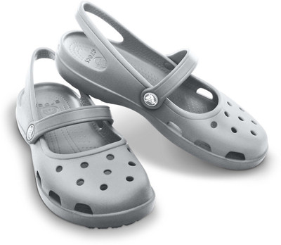 

Crocs Women Silver Clogs