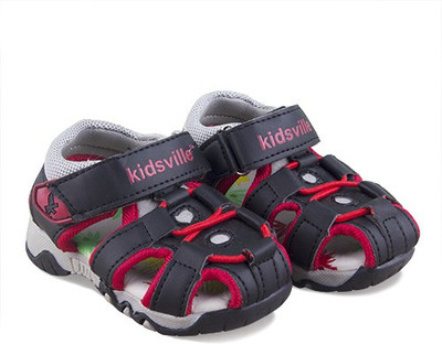 

Kids Ville Boys Sports Sandals, Black red