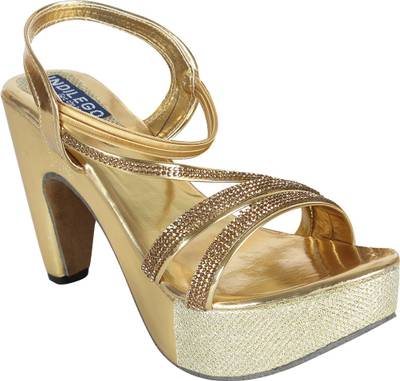 Indilego Women GOLDEN Heels