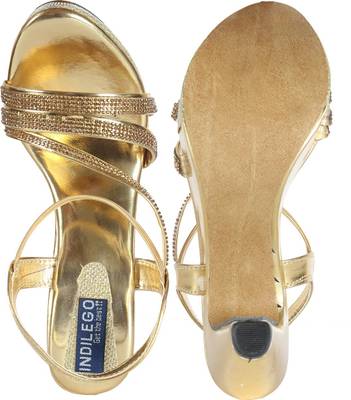 Indilego Women GOLDEN Heels