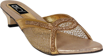 

DICY Women Gold Heels