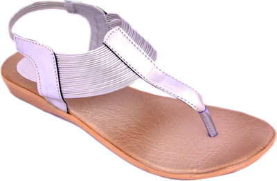 

Myra Women Silver Flats