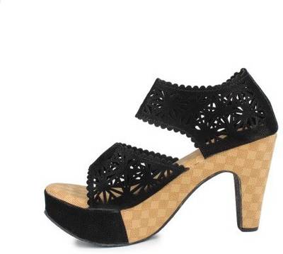 Nshell Women BLACK Heels