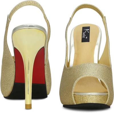 Kielz Women Gold Heels