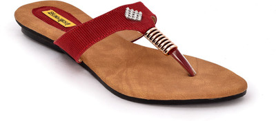 

Indirang Women Maroon Flats