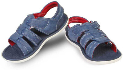 

Beanz Boys Flats, Blue/red