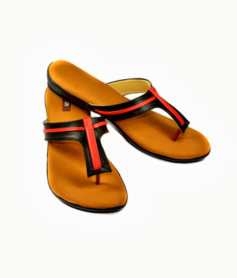 

Indirang Women Red::Black Flats