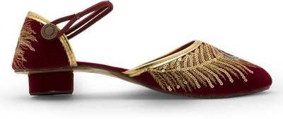 Indiangiftemporium Women Maroon Heels