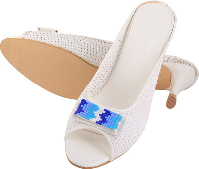 

Go India Store Women White Heels