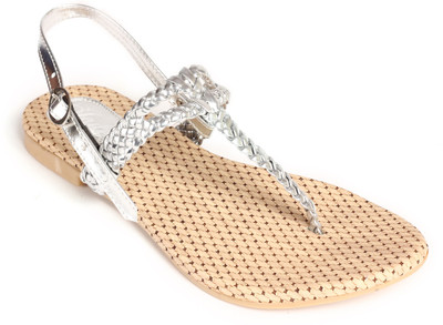 

Jade Women Silver Flats
