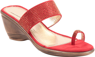 

Adorn Women Red Wedges