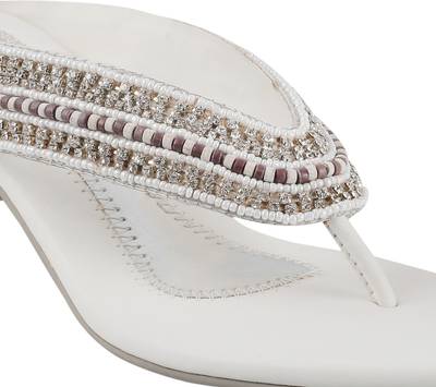 Mochi Women 16,White Heels