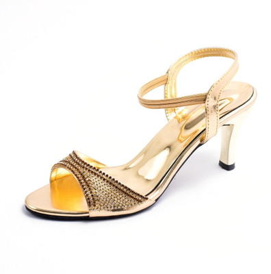 

Hepburnette Women Gold Heels