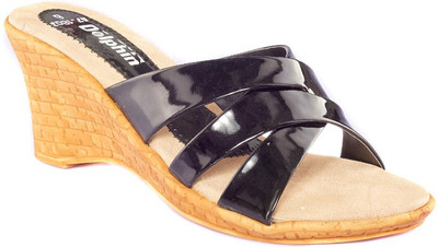 

Dolphin Miles Women Black Wedges