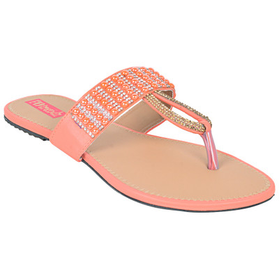 

Footrendz Women Peach Flats
