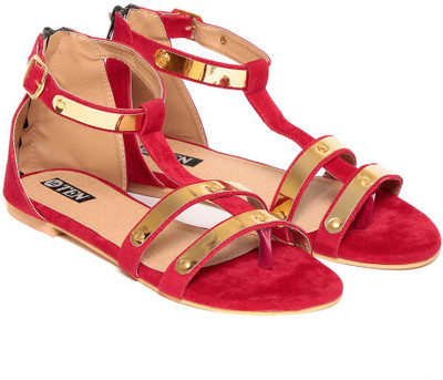 

TEN Women Red Sandals