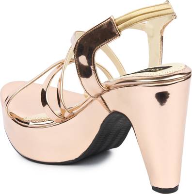 Shoetopia Women Copper Heels