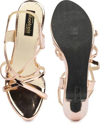 Shoetopia Women Copper Heels