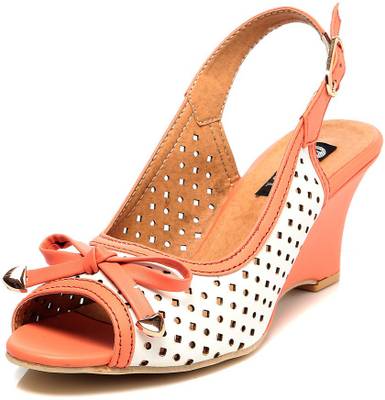 Ten Women Orange Heels