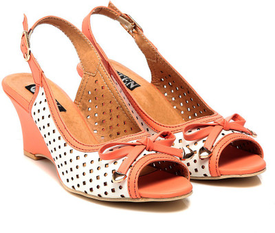 TEN Women Orange Heels