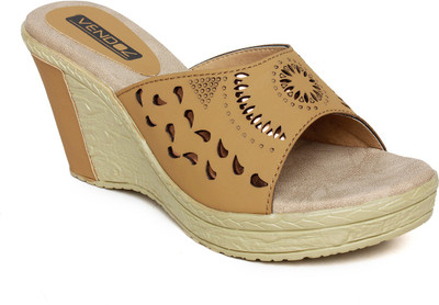

Vendoz Women Beige Wedges