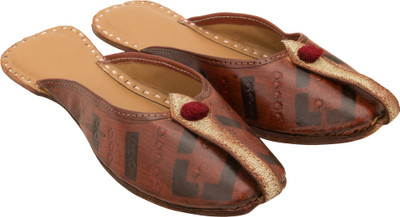 

Footrendz Women Leather Brown::Dark Brown::Black::Gold::Maroon Flats