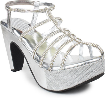 

Bonzer Women Silver Heels