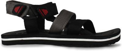 Adreno Men Black Sandals