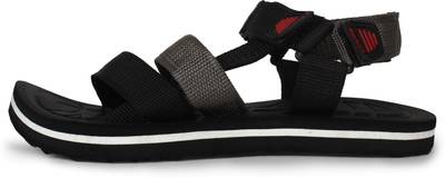 Adreno Men Black Sandals