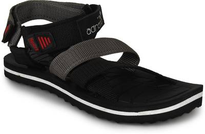 Adreno Men Black Sandals