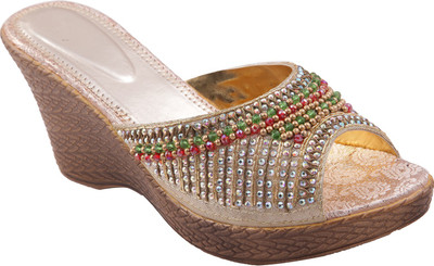 

Adorn Women Gold Wedges