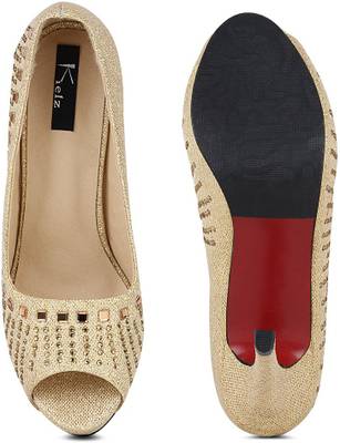 Kielz Women Gold Heels