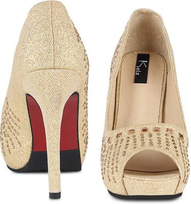 Kielz Women Gold Heels