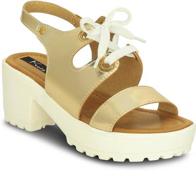 Kielz Women Gold Heels