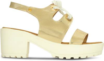 Kielz Women Gold Heels