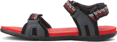 Puma Men Puma Black-Asphalt-High Risk Red Sports Sandals