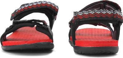 Puma Men Puma Black-Asphalt-High Risk Red Sports Sandals