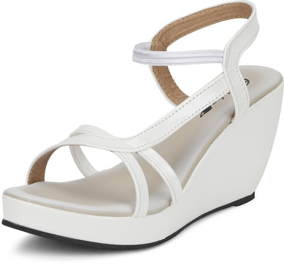 

Bellafoz Women WHITE Wedges