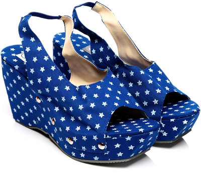 

Nell Women Blue Wedges