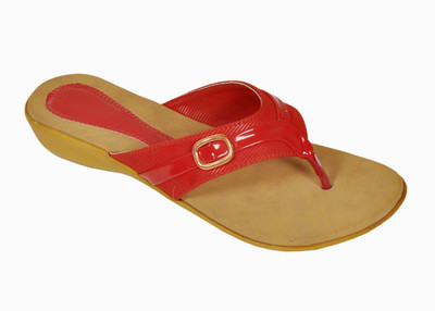 

Bare Soles Women Red Flats