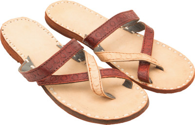 

Footrendz Women Leather Brown:: Light Brown Flats