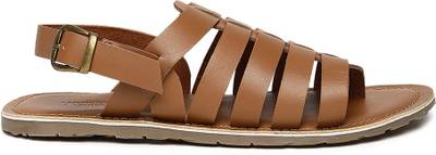 Invictus Men Tan Sports Sandals