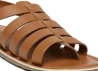 Invictus Men Tan Sports Sandals