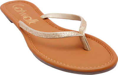 

Catwalk Women Gold Flats