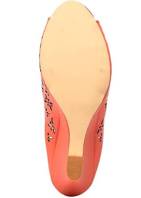 Ten Women Orange Heels