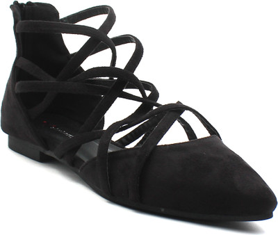 Shuberry Women Black Flats